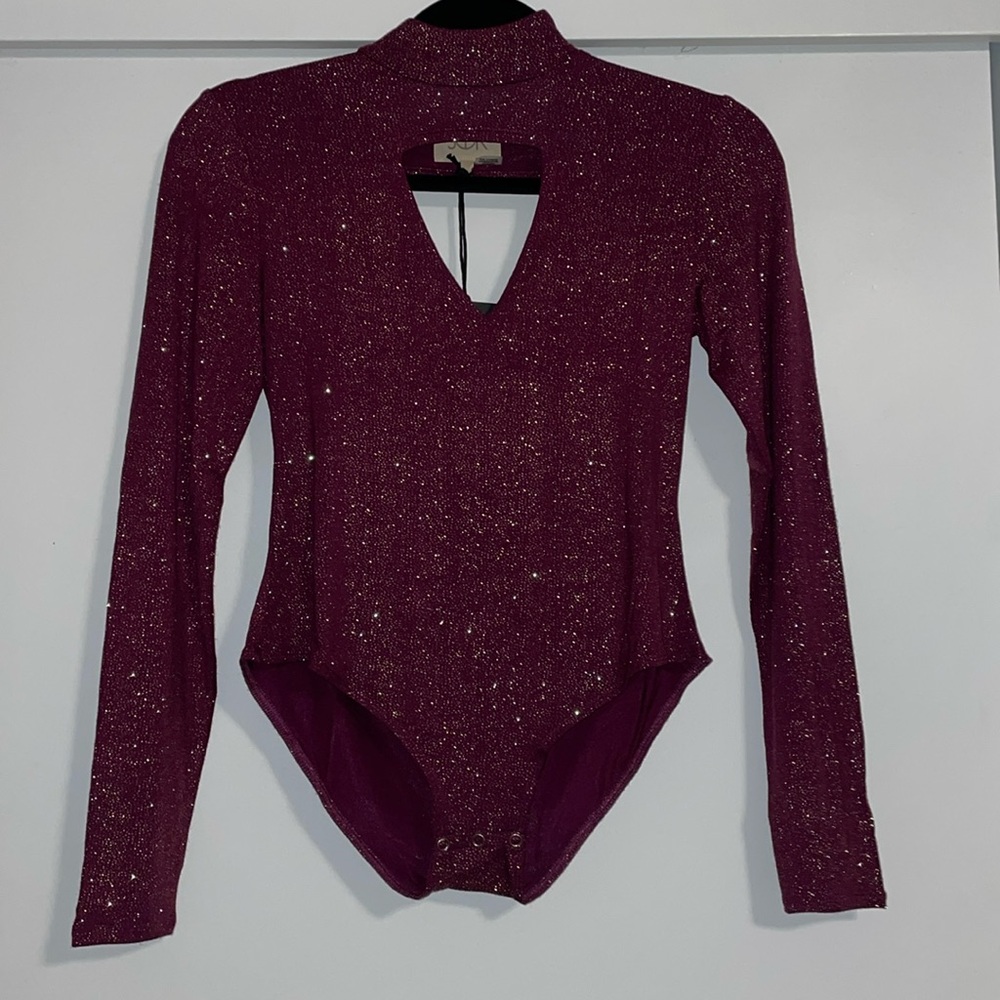 Chaser bodysuit with sparkles